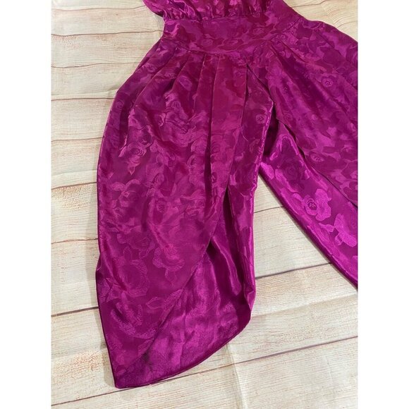 Vintage Cliche Women's Sleeveless Floral Jumpsuit - Large - Picture 5 of 14